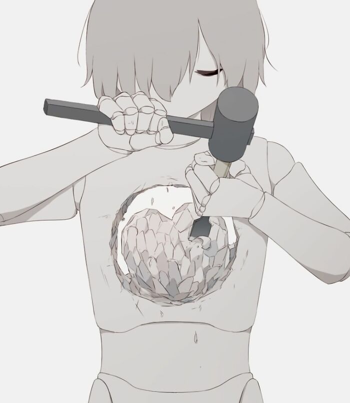 40 ilustrações poderosas de um artista japonês que o farão pensar 31