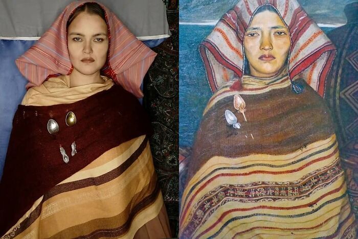 Mulher recria obras de arte com detalhes incríveis (42 fotos) 1