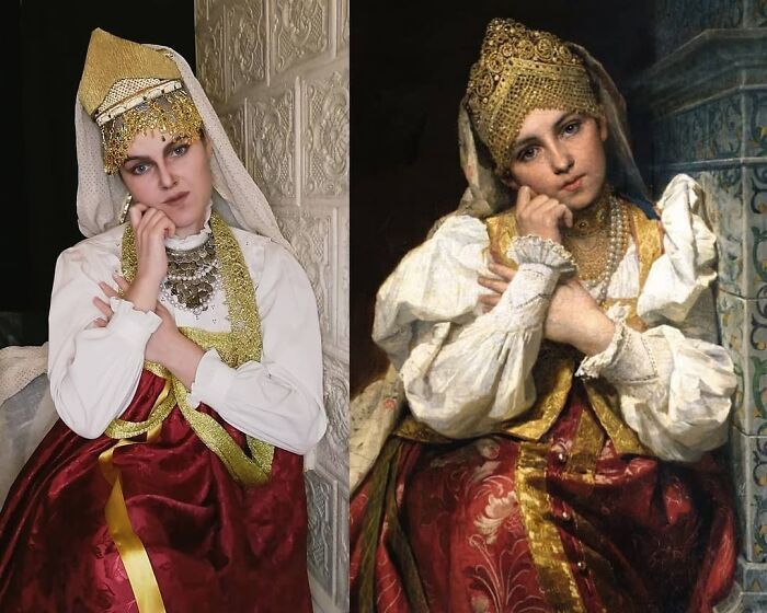 Mulher recria obras de arte com detalhes incríveis (42 fotos) 3