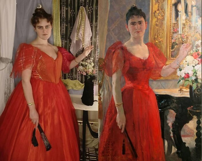 Mulher recria obras de arte com detalhes incríveis (42 fotos) 6