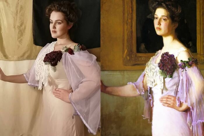 Mulher recria obras de arte com detalhes incríveis (42 fotos) 8