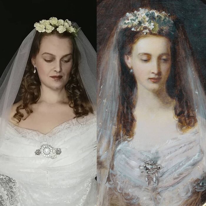 Mulher recria obras de arte com detalhes incríveis (42 fotos) 9