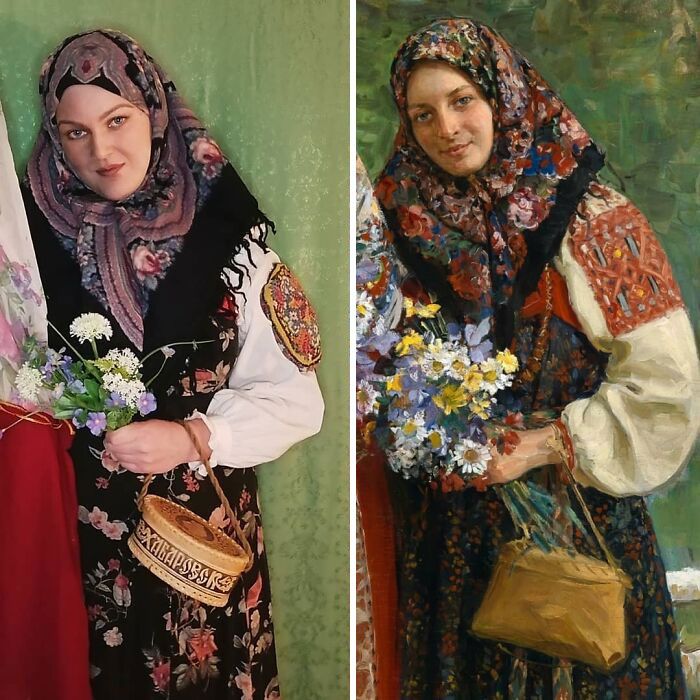 Mulher recria obras de arte com detalhes incríveis (42 fotos) 15