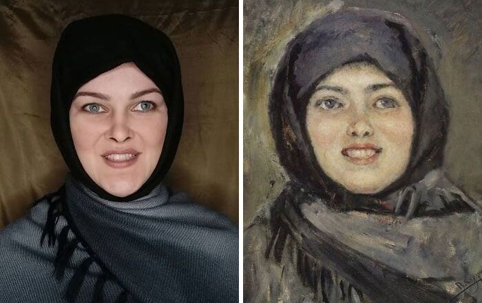 Mulher recria obras de arte com detalhes incríveis (42 fotos) 20