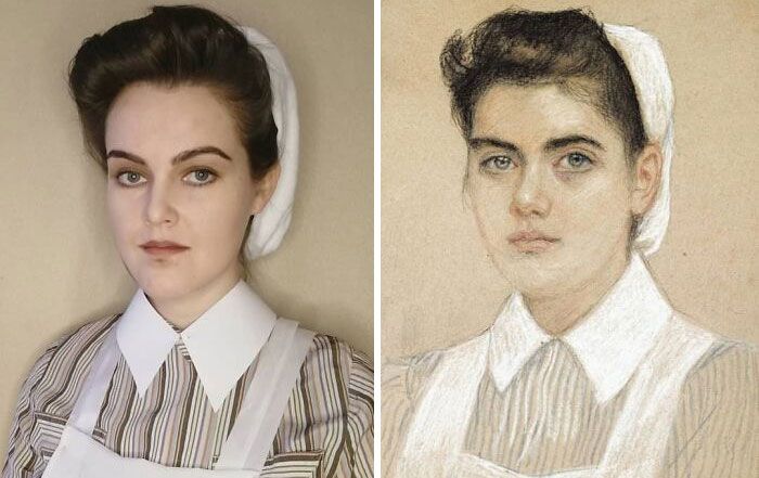 Mulher recria obras de arte com detalhes incríveis (42 fotos) 25