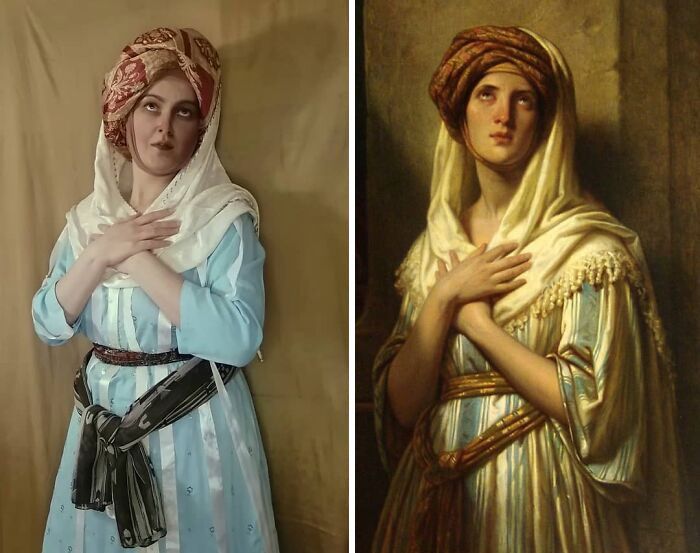 Mulher recria obras de arte com detalhes incríveis (42 fotos) 26