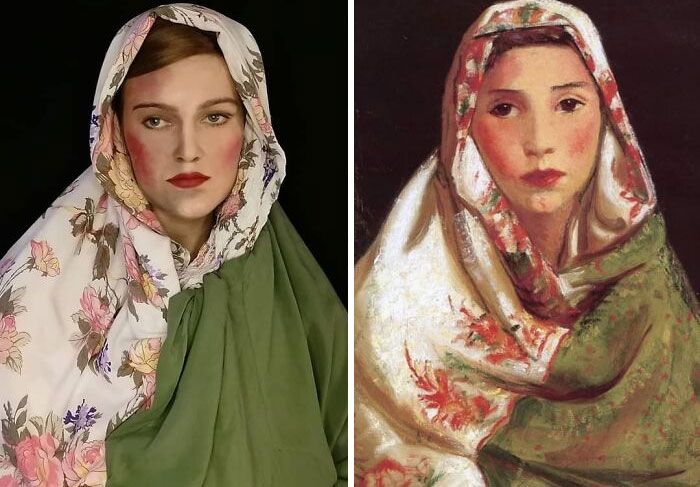 Mulher recria obras de arte com detalhes incríveis (42 fotos) 30