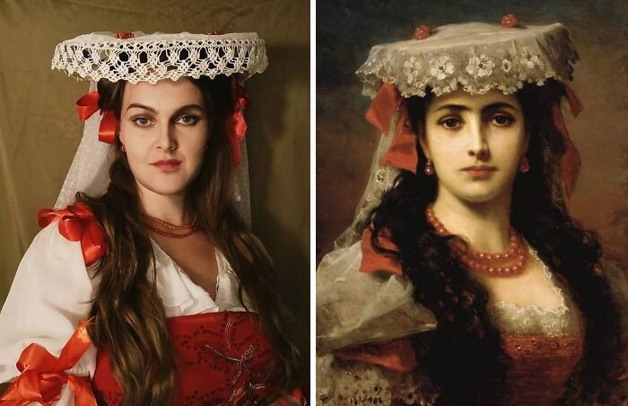 Mulher recria obras de arte com detalhes incríveis (42 fotos) 33