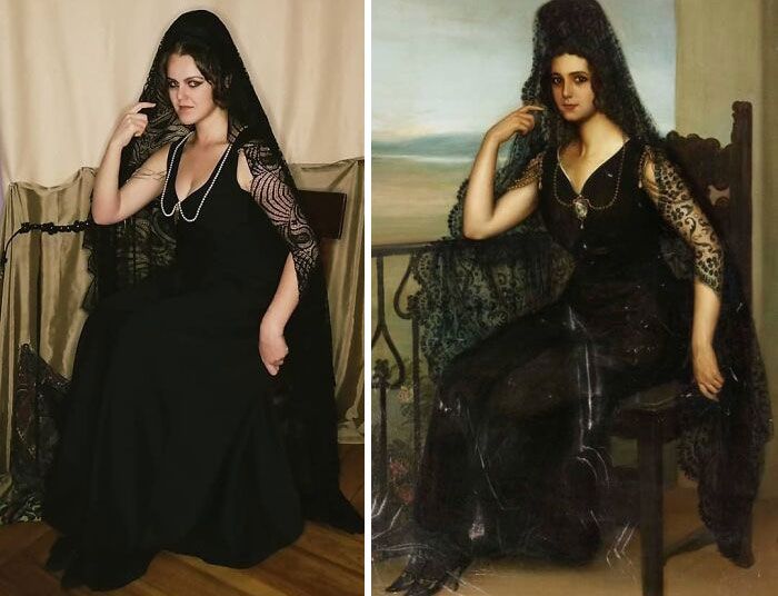 Mulher recria obras de arte com detalhes incríveis (42 fotos) 34