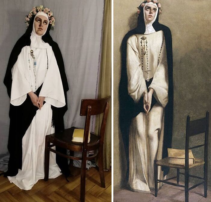 Mulher recria obras de arte com detalhes incríveis (42 fotos) 35