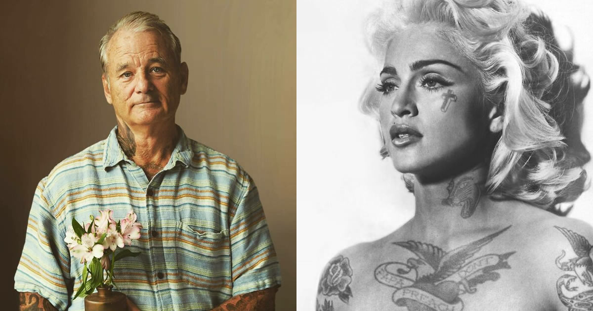Qual seria a aparência de 48 celebridades se tivessem tatuagens legais