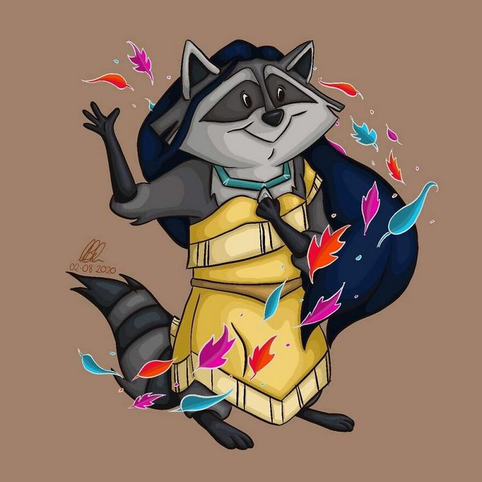 Artista desenha os ajudantes das princesas como protagonista (10 fotos) 4