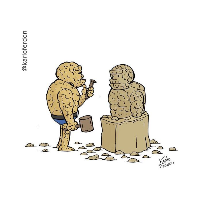 Artista mostra o que os super-heróis estão fazendo em seu tempo livre (30 fotos) 2