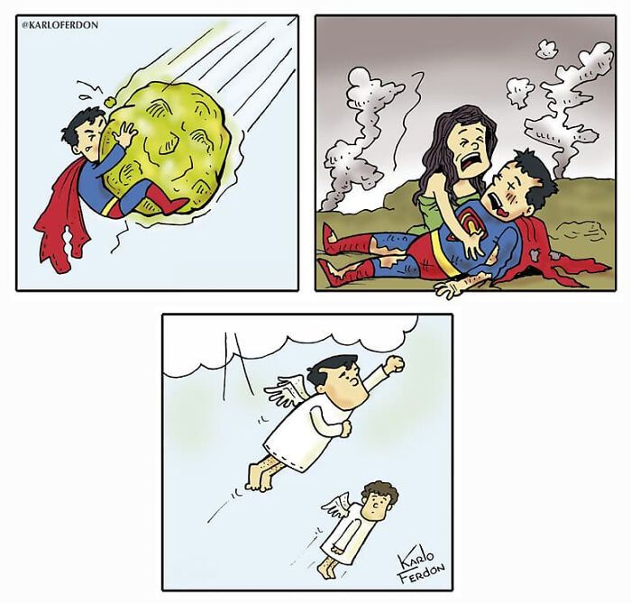 Artista mostra o que os super-heróis estão fazendo em seu tempo livre (30 fotos) 15