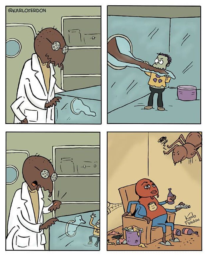 Artista mostra o que os super-heróis estão fazendo em seu tempo livre (30 fotos) 18