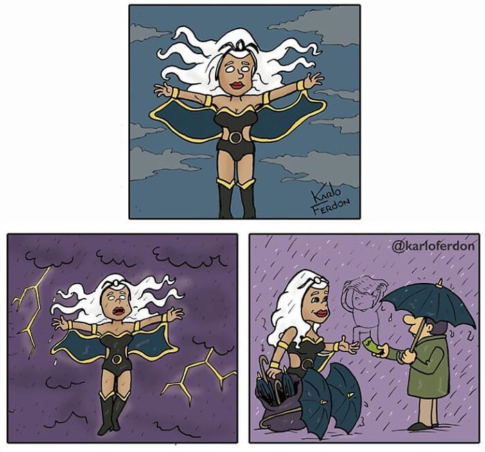 Artista mostra o que os super-heróis estão fazendo em seu tempo livre (30 fotos) 24