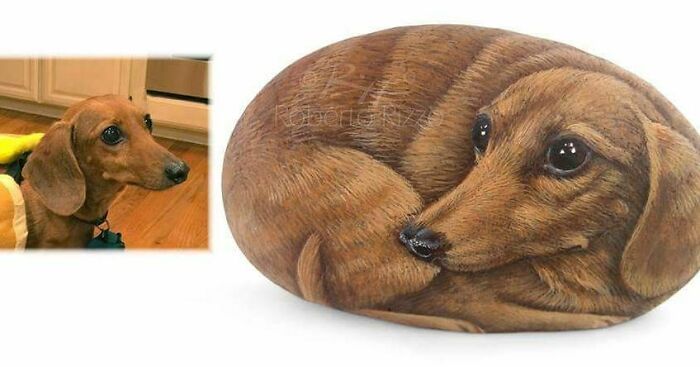 Artista transforma pedras em pinturas incríveis de animais (30 fotos) 12