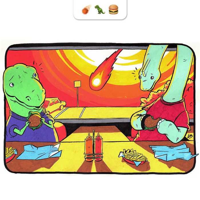 Desafio do emoji: Combinação aleatórios de emojis para artista desenhar (34 fotos) 3