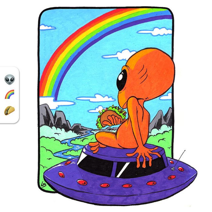 Desafio do emoji: Combinação aleatórios de emojis para artista desenhar (34 fotos) 7