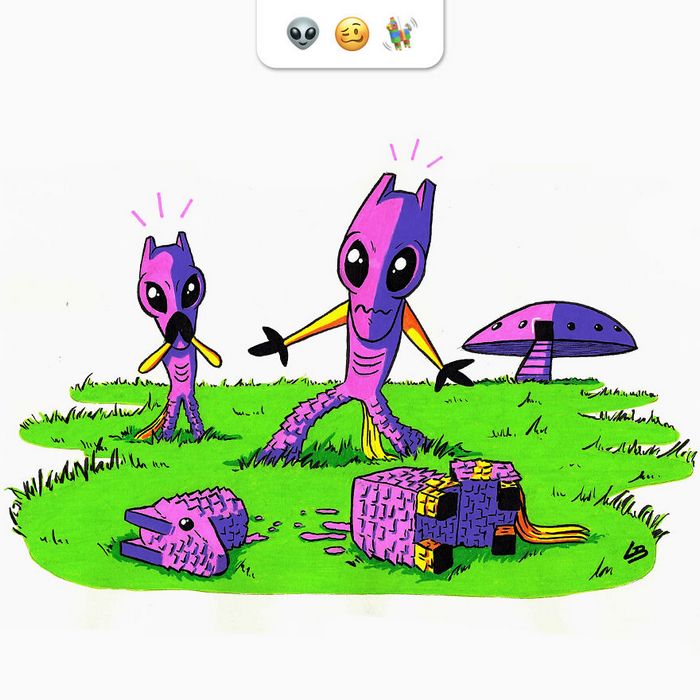 Desafio do emoji: Combinação aleatórios de emojis para artista desenhar (34 fotos) 18