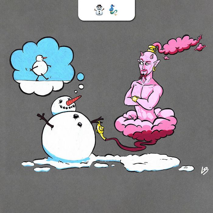 Desafio do emoji: Combinação aleatórios de emojis para artista desenhar (34 fotos) 25