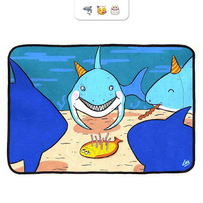 Desafio do emoji: Combinação aleatórios de emojis para artista desenhar (34 fotos) 32