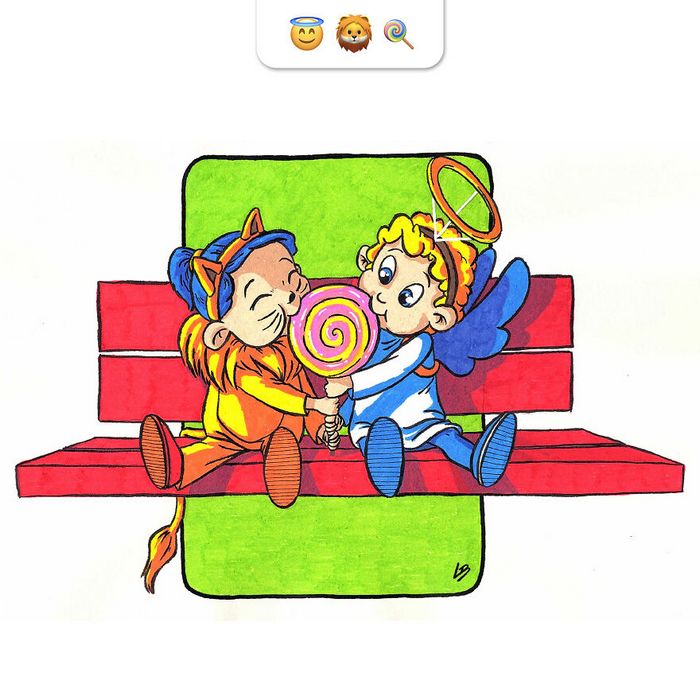 Desafio do emoji: Combinação aleatórios de emojis para artista desenhar (34 fotos) 34