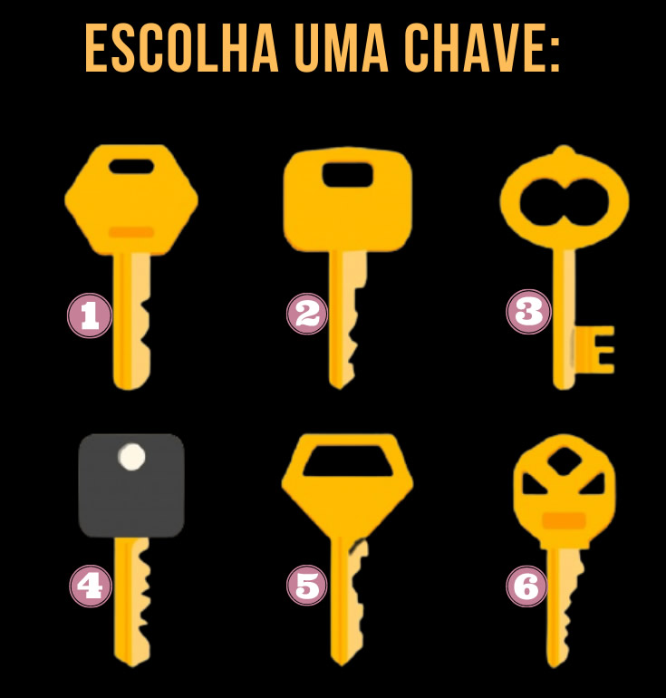 Escolha uma chave para revela curiosidades ocultas sobre você 1