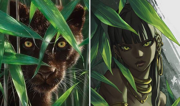 Este artista usa animais como inspiração para criar personagens originais de anime (23 fotos) 1