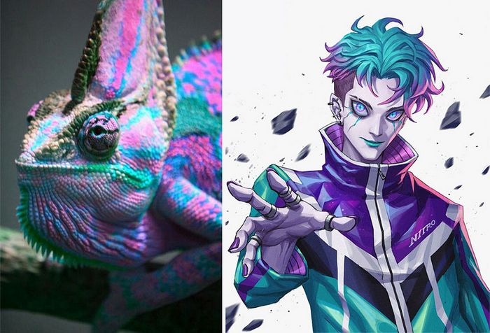 Este artista usa animais como inspiração para criar personagens originais de anime (23 fotos) 2