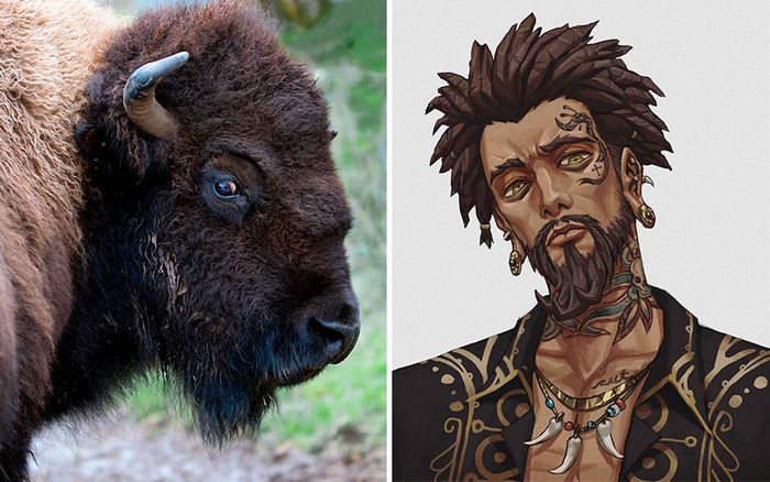 Este artista usa animais como inspiração para criar personagens originais de anime (23 fotos) 7
