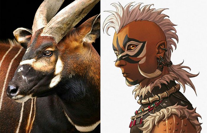 Este artista usa animais como inspiração para criar personagens originais de anime (23 fotos) 12