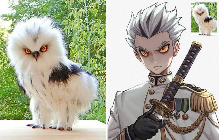 Este artista usa animais como inspiração para criar personagens originais de anime (23 fotos) 13