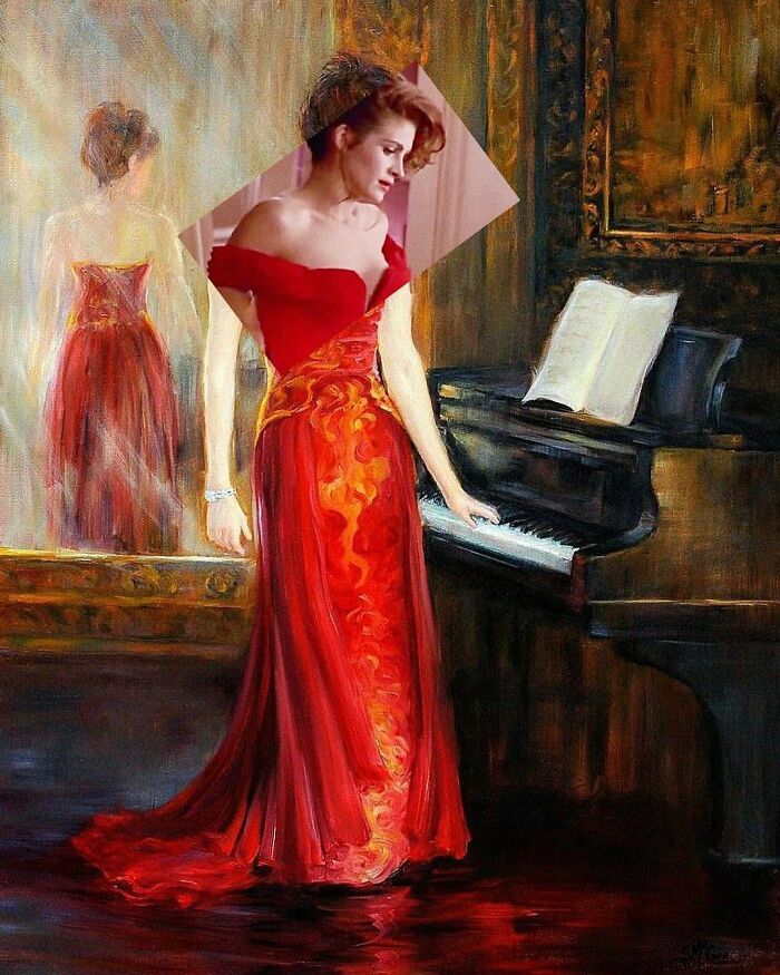 O que acontece quando você combina pinturas famosas e cultura pop (42 fotos) 22