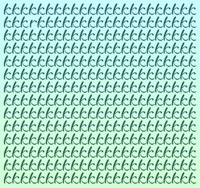 Teste: Encontre a letra diferente em menos de 5 segundos 11