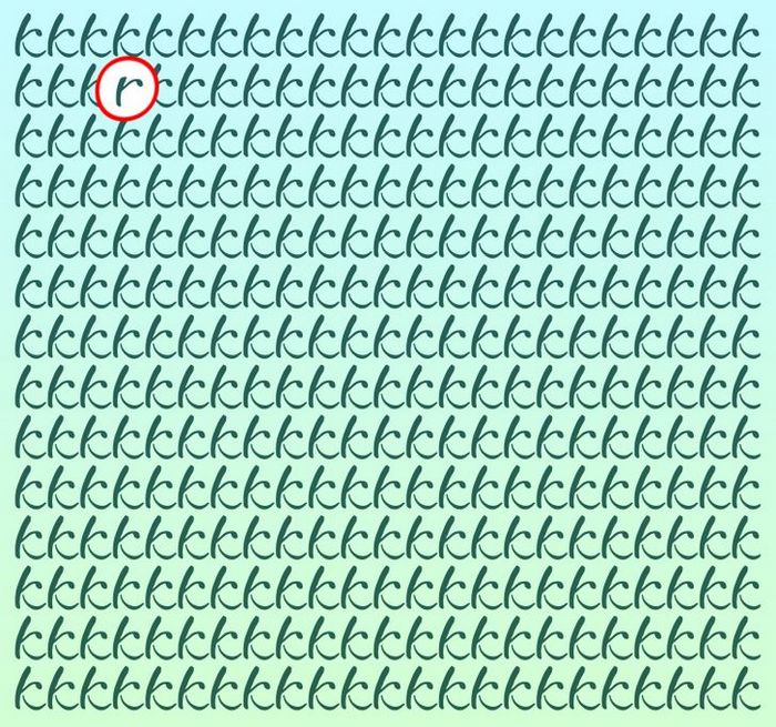 Teste: Encontre a letra diferente em menos de 5 segundos 12