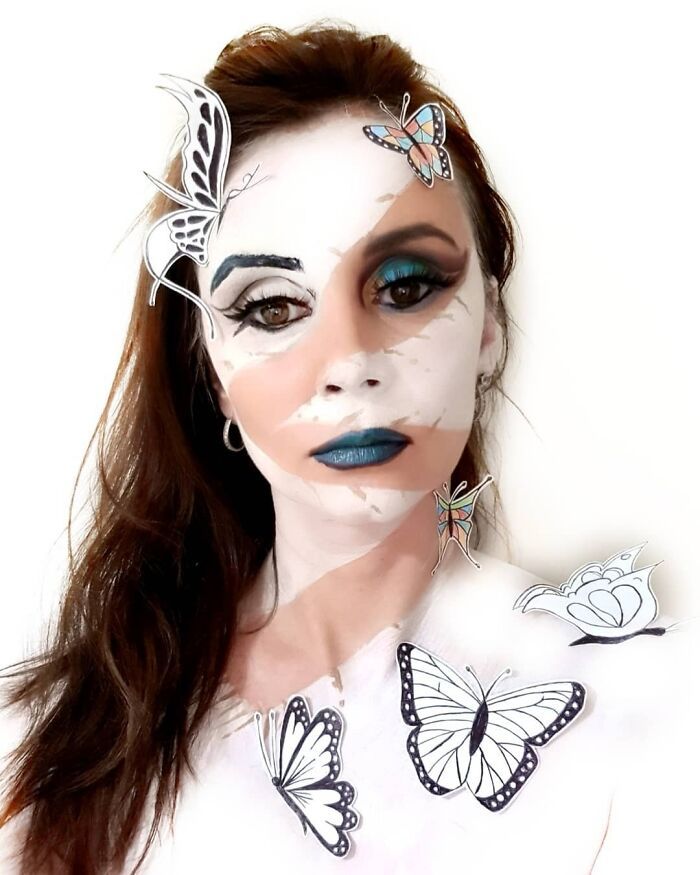 44 transformações com maquiagem: Ilusões de ótica 18