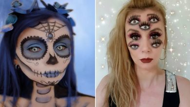 44 transformações com maquiagem: Ilusões de ótica 7