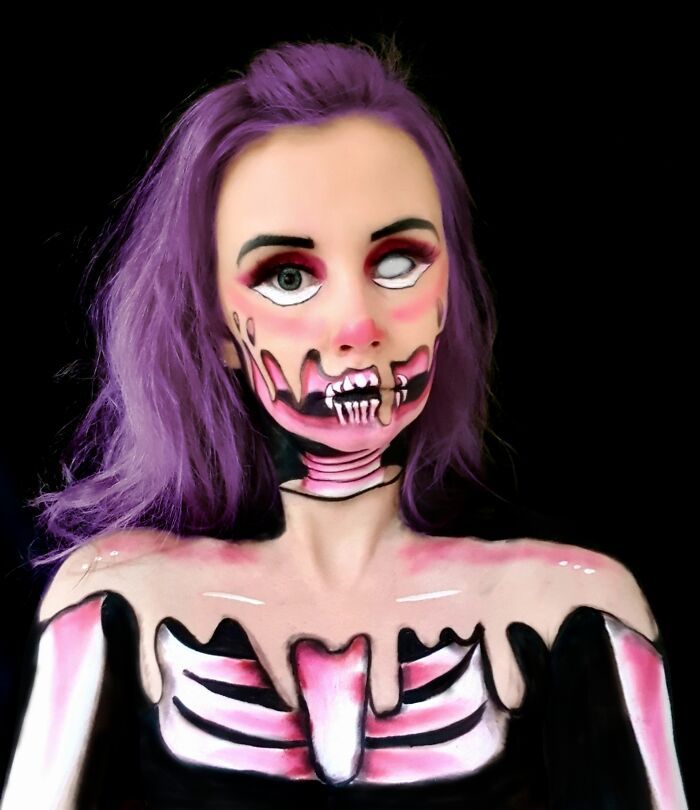 44 transformações com maquiagem: Ilusões de ótica 43