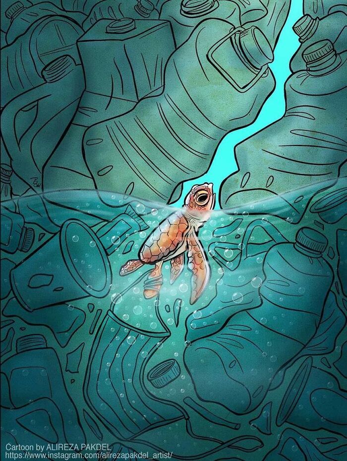 Artista faz duras críticas a sociedade moderna com ilustrações instigantes (40 fotos) 2