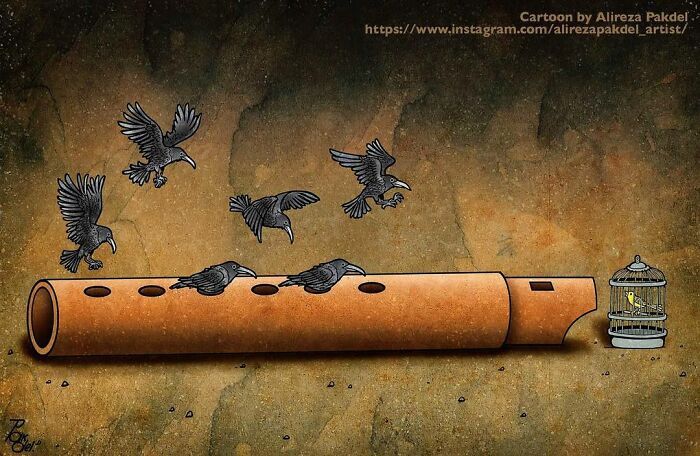 Artista faz duras críticas a sociedade moderna com ilustrações instigantes (40 fotos) 5