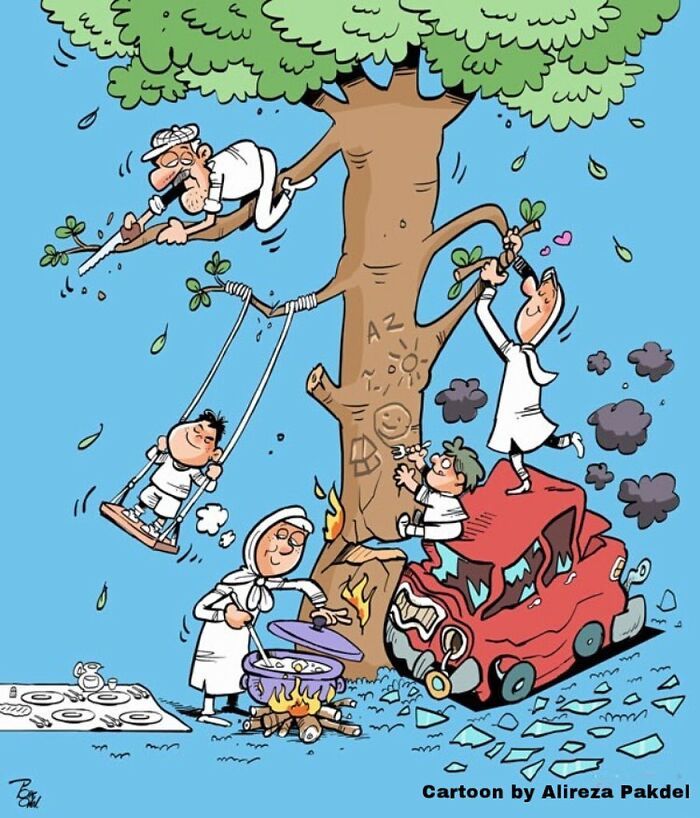 Artista faz duras críticas a sociedade moderna com ilustrações instigantes (40 fotos) 11