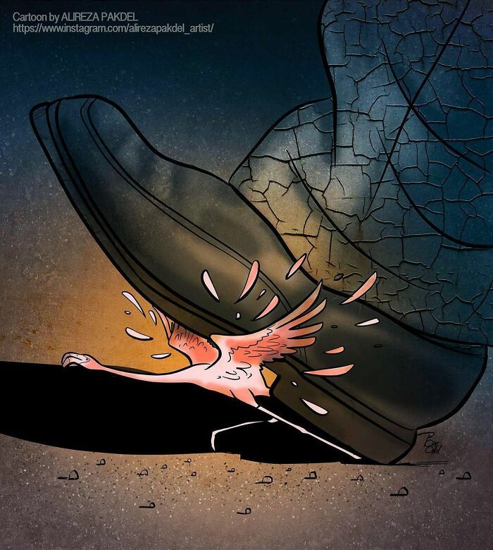 Artista faz duras críticas a sociedade moderna com ilustrações instigantes (40 fotos) 22