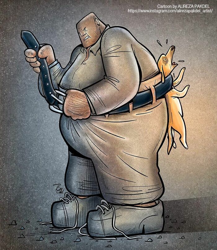 Artista faz duras críticas a sociedade moderna com ilustrações instigantes (40 fotos) 23