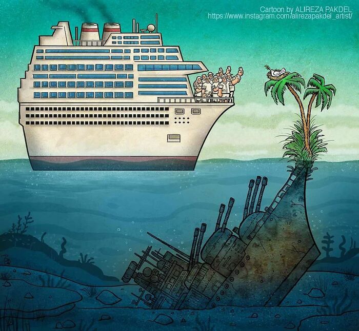 Artista faz duras críticas a sociedade moderna com ilustrações instigantes (40 fotos) 31