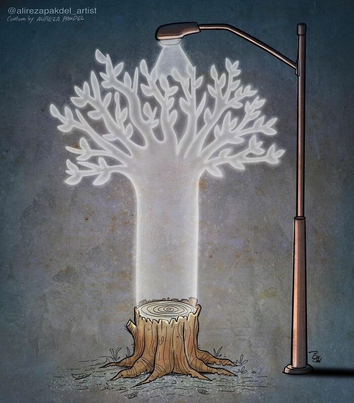 Artista faz duras críticas a sociedade moderna com ilustrações instigantes (40 fotos) 37