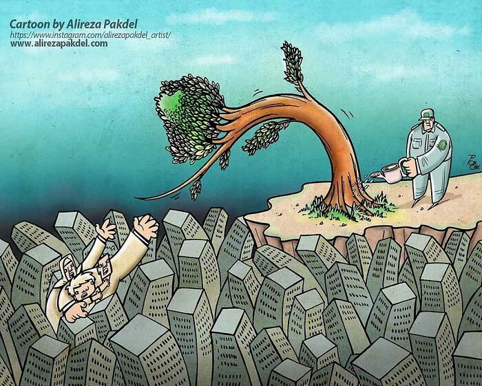 Artista faz duras críticas a sociedade moderna com ilustrações instigantes (40 fotos) 40