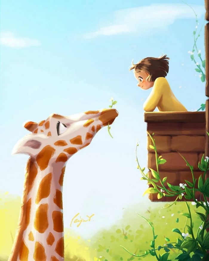 Artista ilustra fazer qualquer coisa com animais por perto é muito melhor (29 fotos) 14