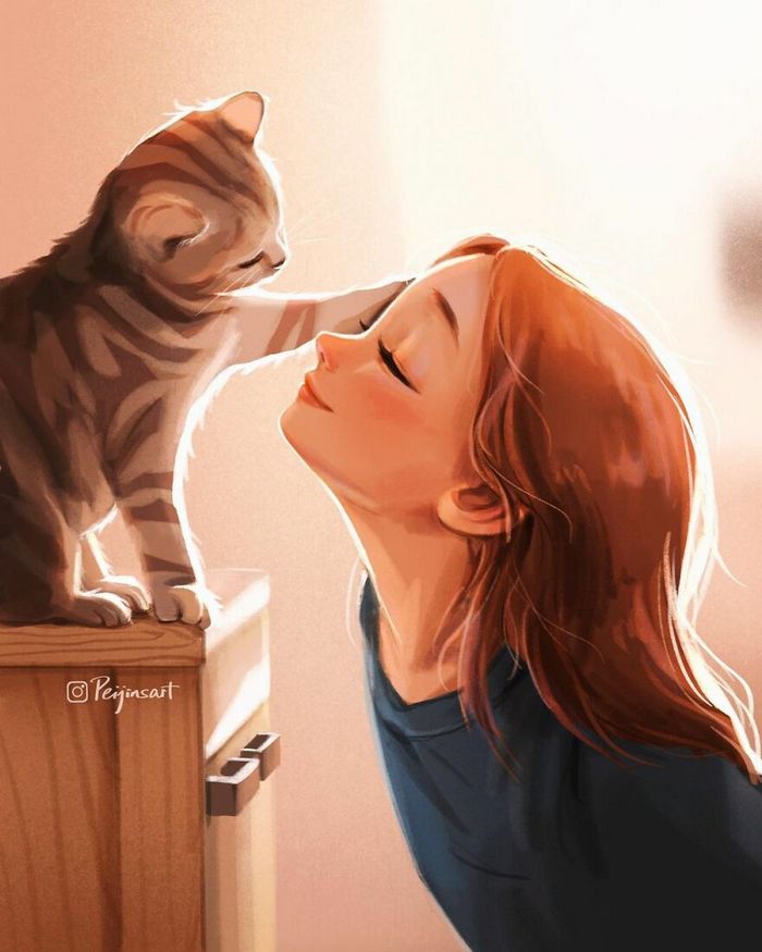 Artista ilustra fazer qualquer coisa com animais por perto é muito melhor (29 fotos) 26