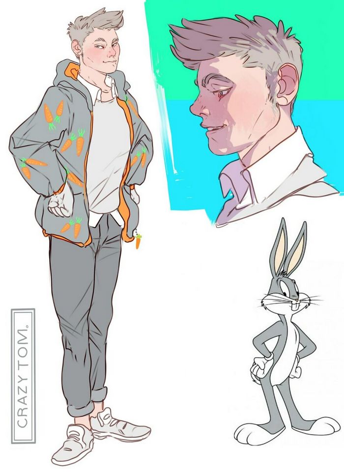 Artista transforma personagens de desenho animado em humanos (36 fotos) 1